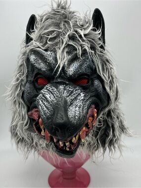 Kids XL Gray Werewolf Mask Halloween Suit Yourself Costume Co.